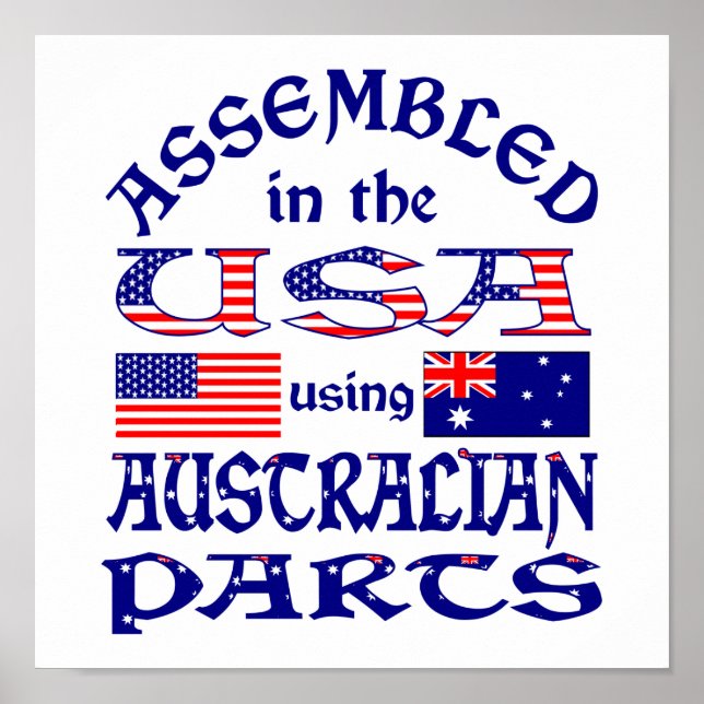 Australiensiska delar (W) Poster (Framsidan)