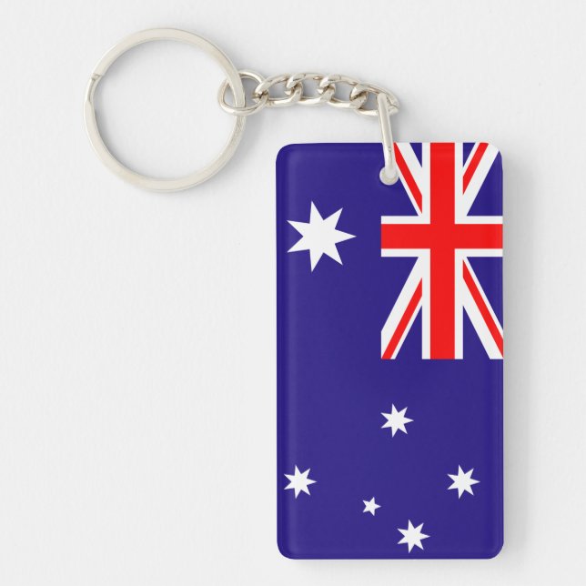 Australiensiska flaggakeychains nyckelring (Framsidan)