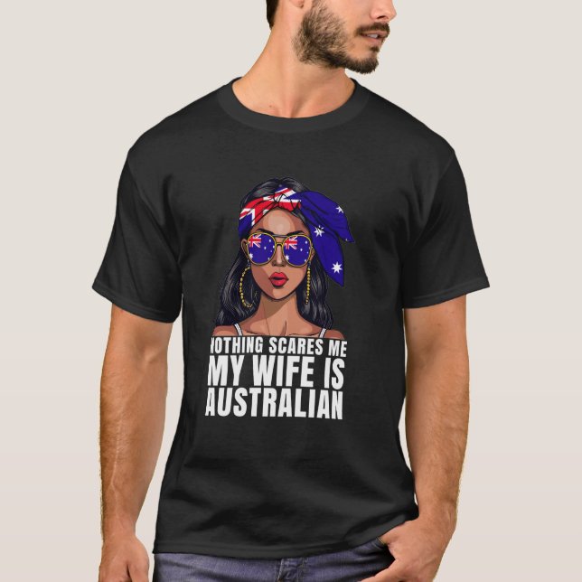 Australiensiska flaggans bröllopsjubileum Förlovni T Shirt (Framsida)