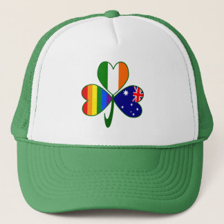 Australiensiska irländska gaystolthetsklöver truckerkeps