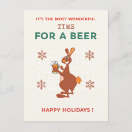 Australiensiska julkort Rolig känguru Puns Vykort