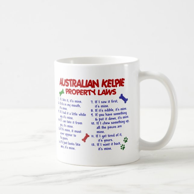 AUSTRALIENSISKA KELPIEegendomlagar 2 Kaffemugg (Höger)
