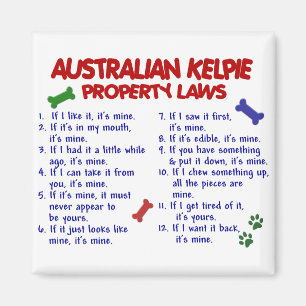AUSTRALIENSISKA KELPIEegendomlagar 2 Magnet