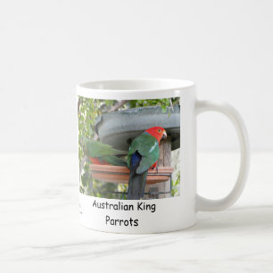 Australiensiska kungpapegojor kaffemugg