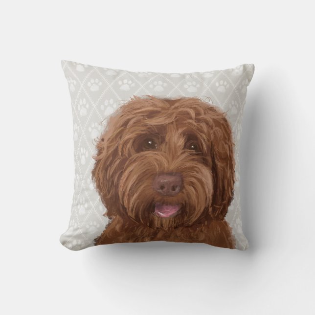 Australiensiska Labradoodle/Goldendoodle kudder Kudde (Framsida)