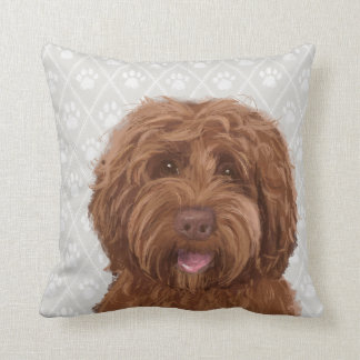 Australiensiska Labradoodle/Goldendoodle kudder Kudde