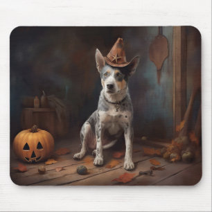 Australiensiska Nötkött Pumpor Halloween Skräck Musmatta