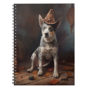 Australiensiska Nötköttspumpor Halloween Skräckinj Anteckningsbok