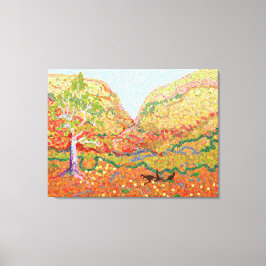 Australiensiska Outback-impressionistiska landskap Canvastryck