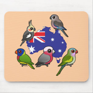 Australiensiska papegojor musmatta