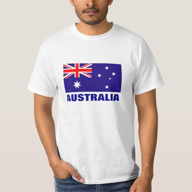 Australiensiska skjortor för flagga t t shirt (Framsida)