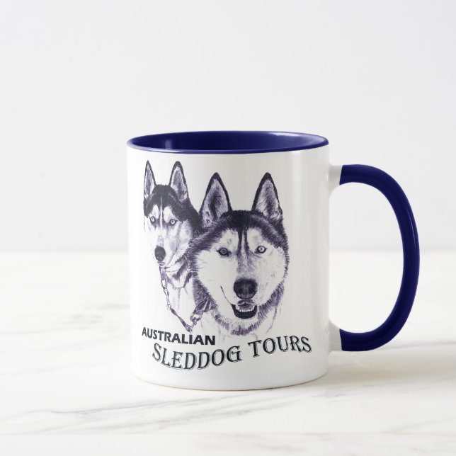 Australiensiska Sleddog turnerar baner 2 001, Mugg (Höger)