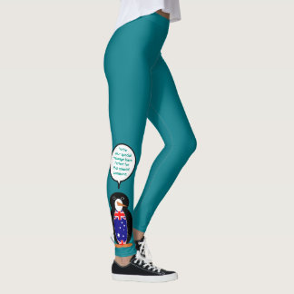 Australiensiska Talande Ms Pingvin Personlig Leggings
