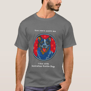 Australiensiskt nötkreatur förföljer - du kan i t shirt