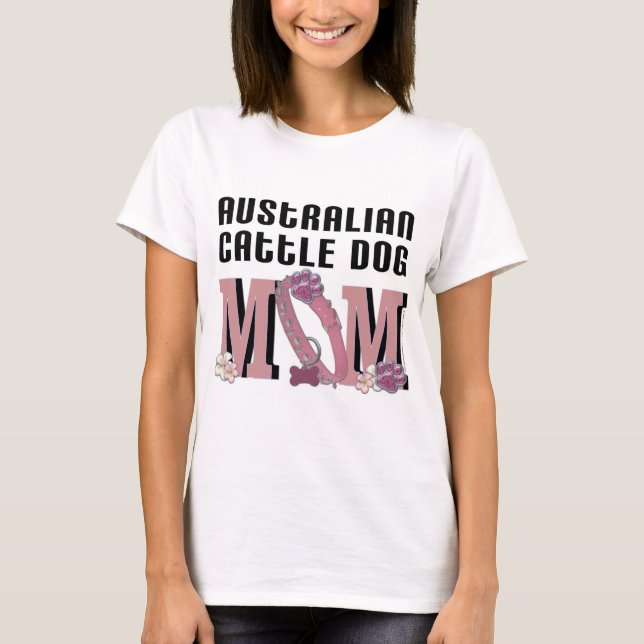 Australiensiskt nötkreatur förföljer MAMMAN T-shirt (Framsida)