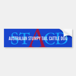 Australiensiskt nötkreatur förföljer monogramen bildekal