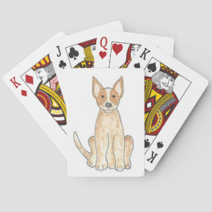 Australiensiskt nötkreatur förföljer röda Heeler Casinokort