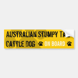 Australiensiskt Stumpy svannötkreatur förföljer Bildekal