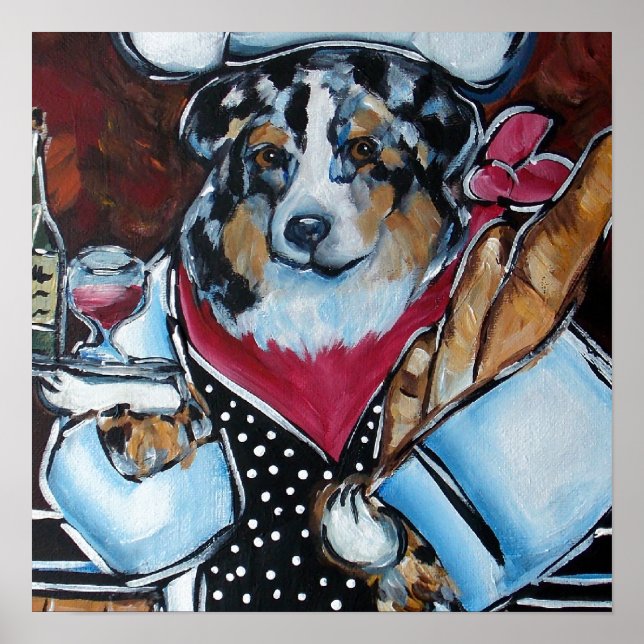AUSTRALIENSK HERDEHUND KOCK POSTER (Framsidan)