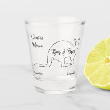 Australienskt Möhippa Kanguru Shotglas