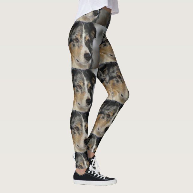 australier-herde-blått merle 2 leggings (Höger)