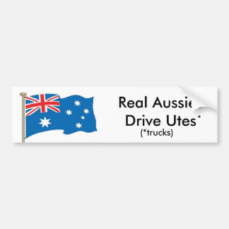 Australier - verkliga AussiesdrevUtes - USA Bildekal