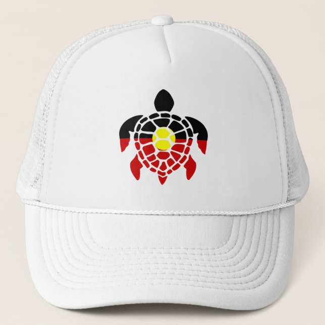 Australisk aboriginell havssköldpadda keps (Framsida)