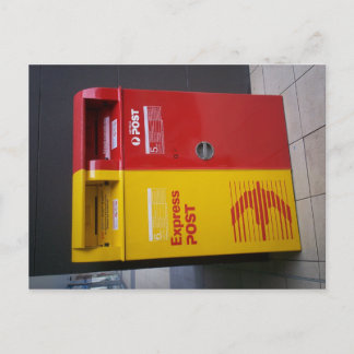 Australisk brevlåda. vykort