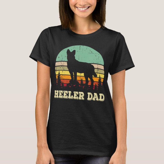 Australisk cattle Hund Red Blue Pet Heeler Pappa C T Shirt (Framsida)