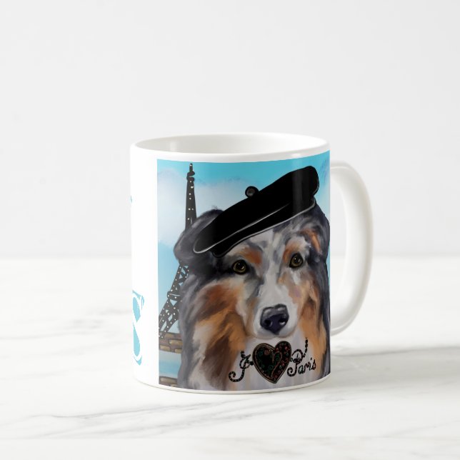 AUSTRALISK FÅRHUND     KAFFEMUGG (Framsida höger)