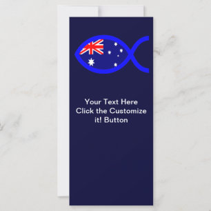 Australisk Flagga Christian Fish Symbol