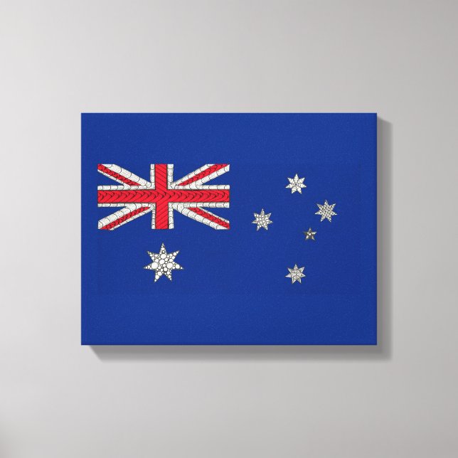 Australisk Flagga dekorativ Canvastryck (Framsida)