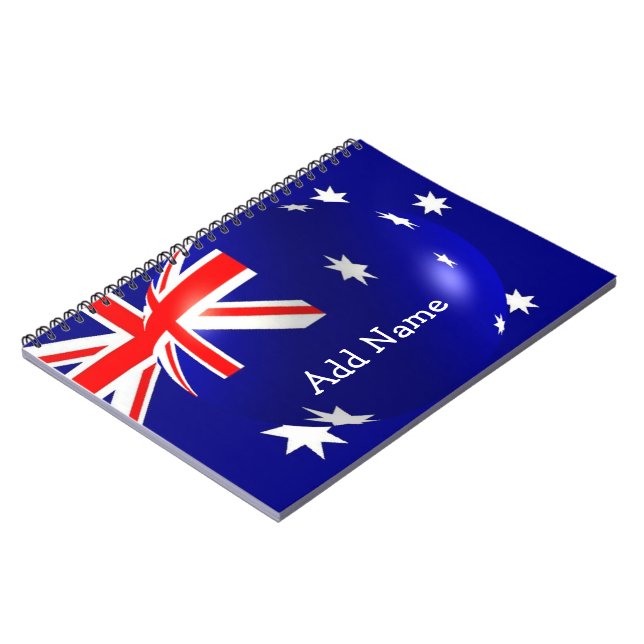 Australisk Flagga Design Anteckningsbok (Vänstra Sidan)