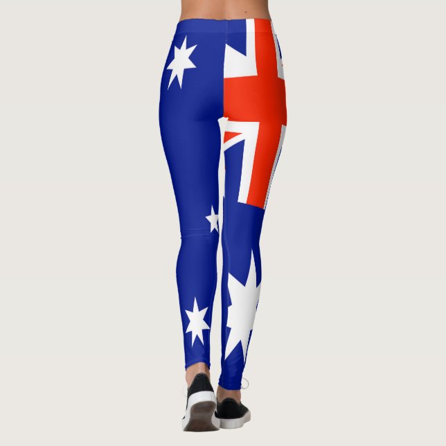 Australisk Flagga Design Leggings (Baksida)