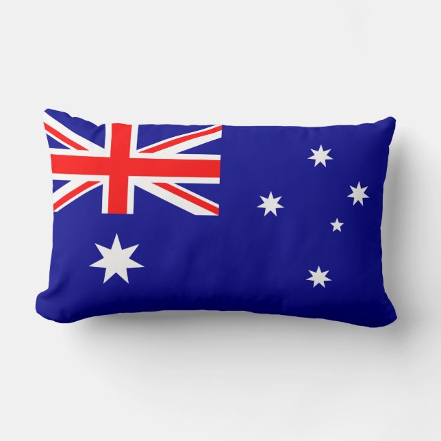 Australisk Flagga Lumbar Pillow Lumbarkudde (Framsida)