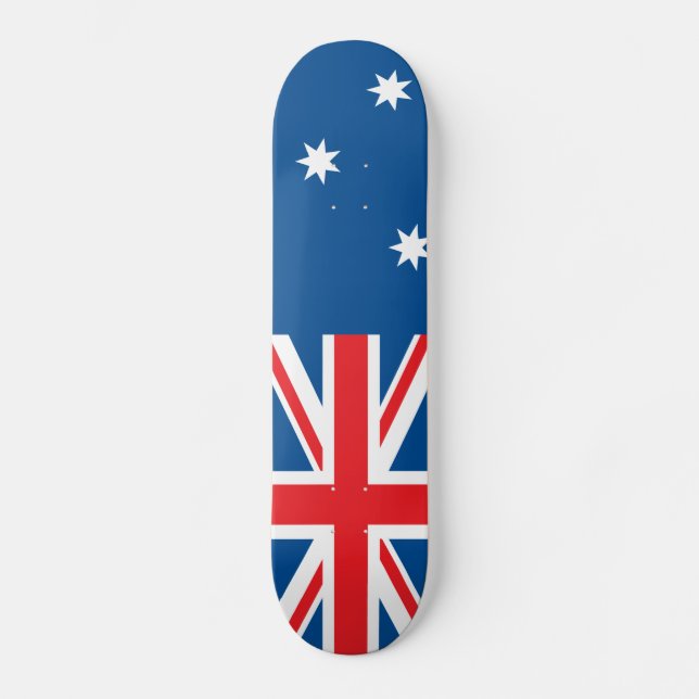 Australisk flagga mini skateboard bräda 18,5 cm (Framsida)
