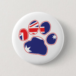 Australisk Flagga Paw-utskrift Knapp