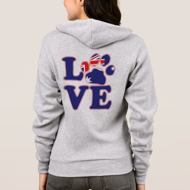 Australisk Flagga Paw-utskrift T Shirt (Baksida)