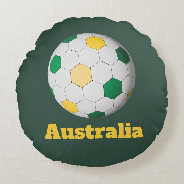 Australisk fotboll rund kudde (Framsidan)