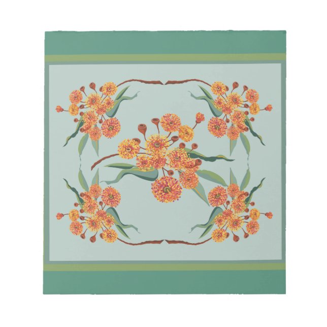 Australisk gum träd blommar anteckningsblock (Framsida)