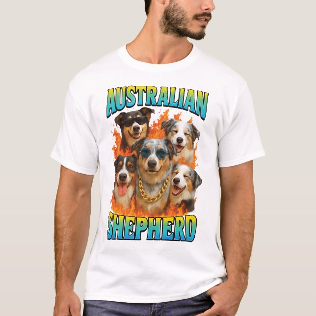 Australisk herde Kopiera T Shirt (Framsida)