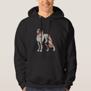 Australisk herdehund Aussie gårdshund Hoodie