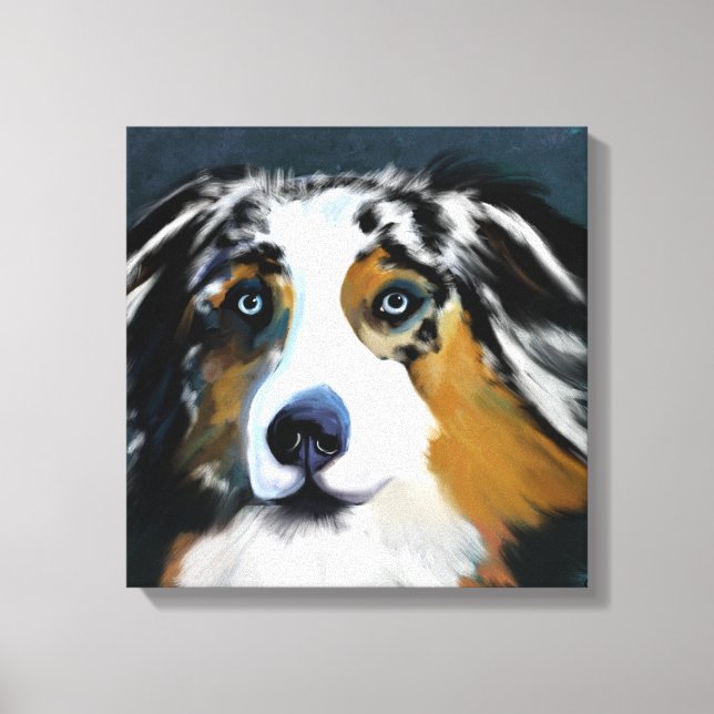 AUSTRALISK HERDEHUND CANVASTRYCK (Framsida)