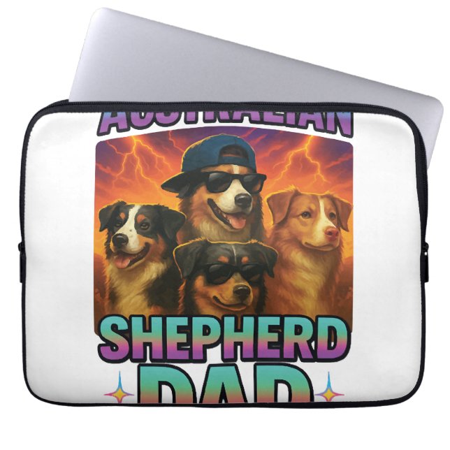 australisk herdehund laptop fodral (Framsidan)