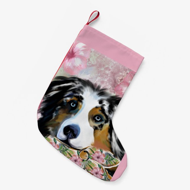 AUSTRALISK HERDEHUND LITEN JULSTRUMPA (Framsidan (Hängande))