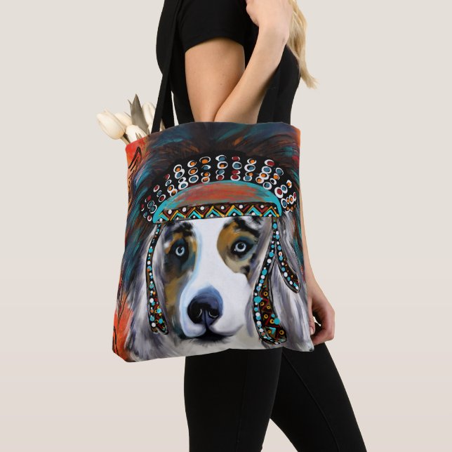 AUSTRALISK HERDEHUND  TYGKASSE (Närbild)
