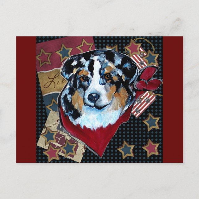 AUSTRALISK HERDEHUND VYKORT (Framsida)