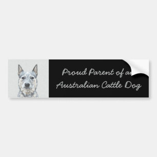 Australisk Hund för boskap - Cute Original Art Bildekal