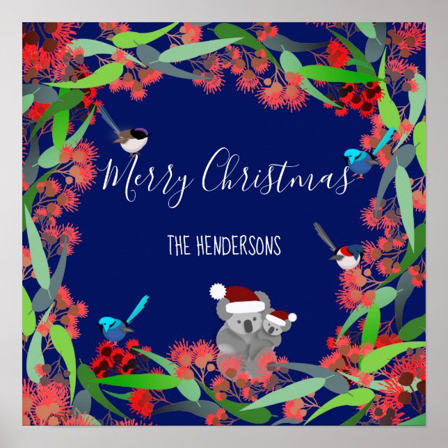 Australisk jul poster (Framsidan)