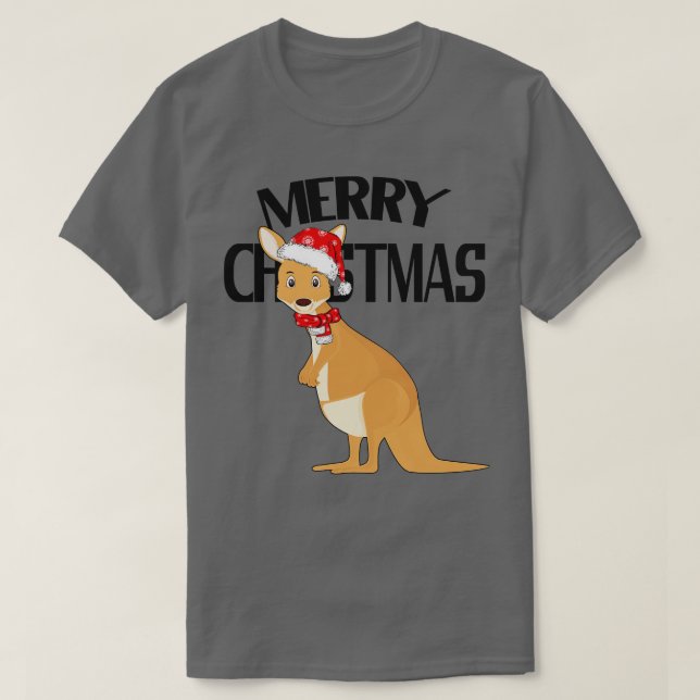Australisk julgran Cute Kangaroo T Shirt (Design framsida)